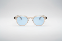 Transparente con lentes azules