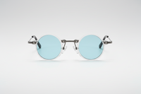 Transparente con lentes azules