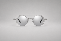 Plateado con lentes transparentes