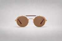 Dorado con lentes marrones