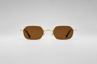 Dorado con lentes marrones