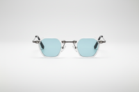 Transparente con lentes azules
