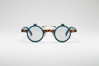 Azul/carey con lentes grises